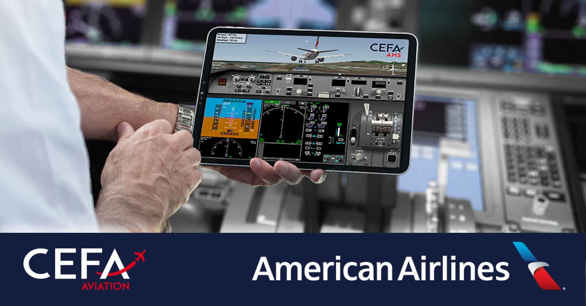 Piloten von American Airlines nutzen als erste die Flight Replay App von CEFA Aviation in den USA