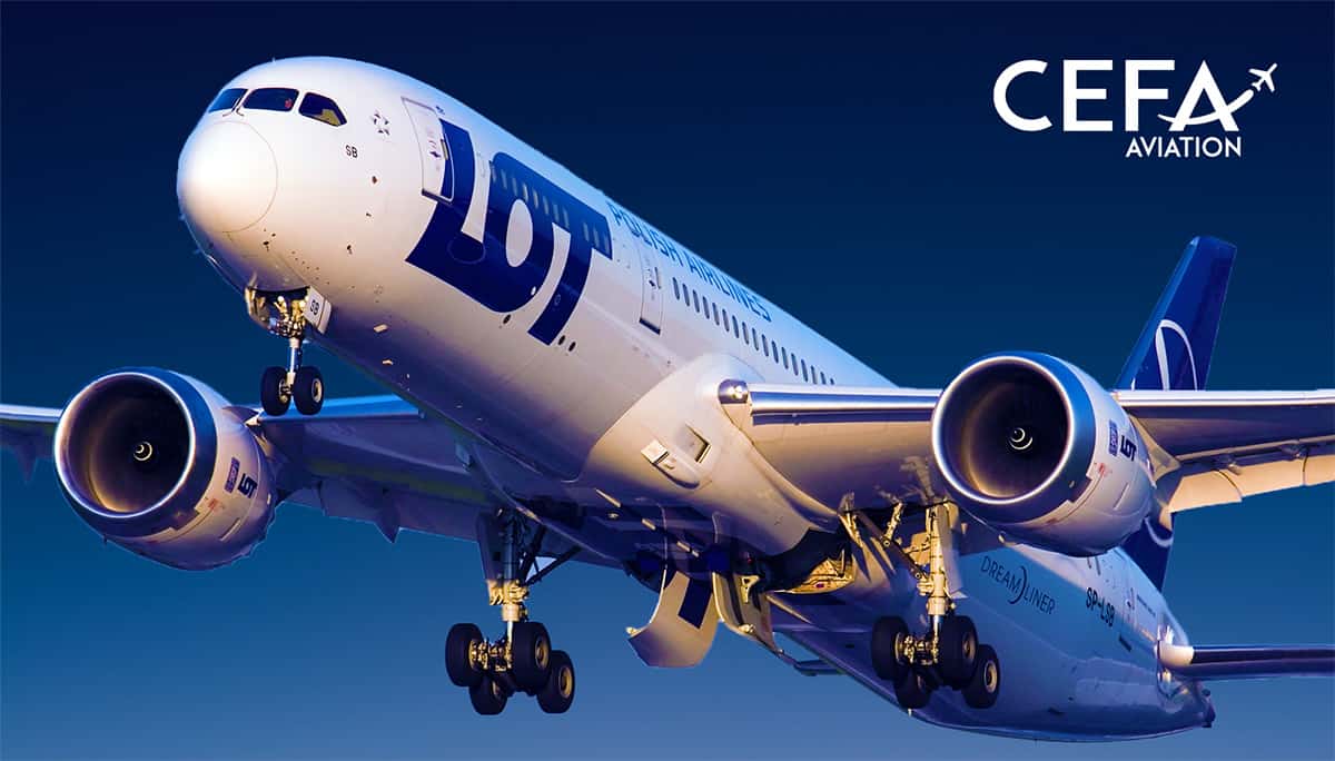 CEFA Aviation Secures First Eastern European Contract  with LOT Polish Airlines